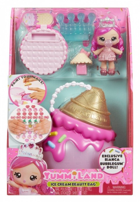 Lalka Yummiland Beauty Bag + Lip Gloss, Ice Cream