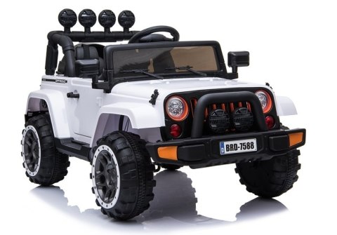 Auto Na Akumulator Jeep BRD-7588 Światła LED MP3 Pilot Biały 4x4 LEAN CARS