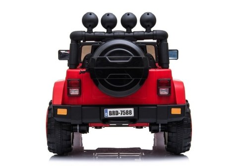 Auto Na Akumulator Jeep BRD-7588 Światła LED MP3 Pilot Czerwony 4x4 LEAN CARS