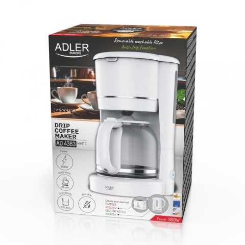 *Ekspres przelewowy 1.5l bialy AD 4383