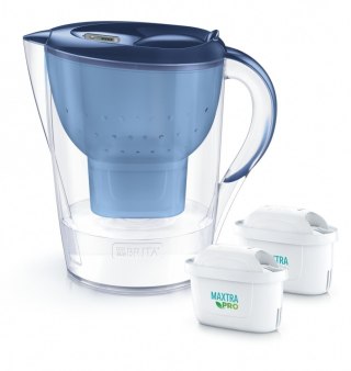 Dzbanek filtrujący 3.5l Marella XL + 2 wkłady filtrujące MAXTRA PRO Pure Performance, niebieski