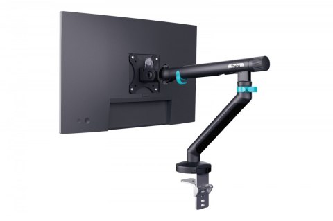 Ramię biurkowe pojedyncze z zaciskiem i sprężyną mechaniczną 1x LCD max. 35" 10kg, VESA: 75x75, 100x100, czarne