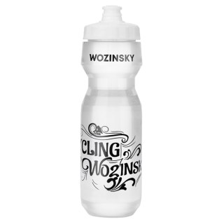 Bidon rowerowy butelka na wodę napoje 750ml - transparentny HURTEL