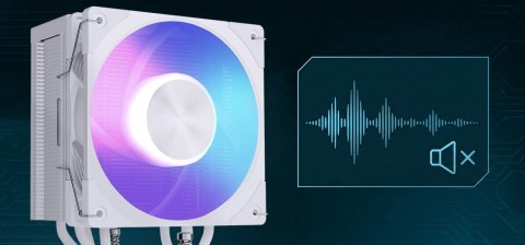 Chłodzenie powietrzne Volcano 0C T202 LCD ARGB 120 białe