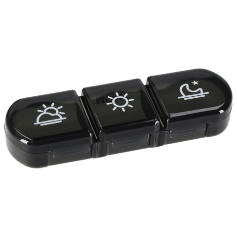 Pojemnik organizer na tabletki leki czarny Kik Sp. z o. o. Sp. k.