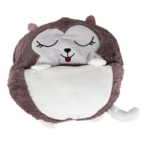 Śpiwór do spania dla dzieci turystyczny poduszka 2w1 125x50cm niebieski Kik Sp. z o. o. Sp. k.