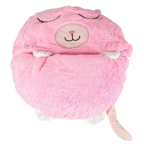 Śpiwór do spania dla dzieci turystyczny poduszka 2w1 125x50cm różowy Kik Sp. z o. o. Sp. k.