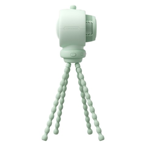 Wentylator mini wiatrak z elastycznymi nóżkami filtrem 5000mAh - zielony