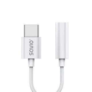 Adapter USB-C - Mini Jack 3,5mm, Xiaomi, Huawei, Oppo, AK-51 Savio