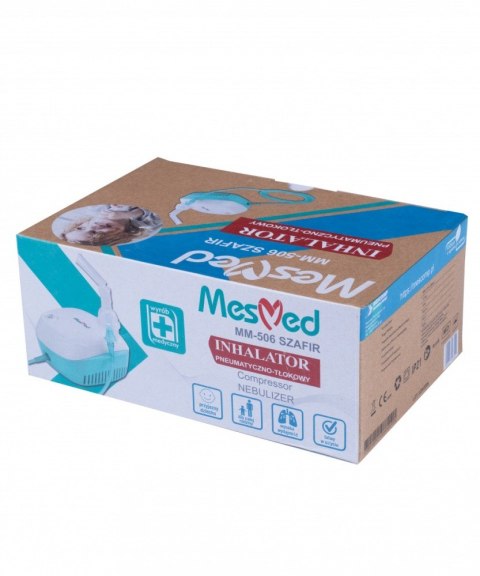 Inhalator pneumatyczno-tłokowy nebulizator kompresorowy MM-506 Szafir Mesmed