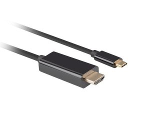 Kabel USB-C(M)->HDMI(M) 4K 60HZ czarny Lanberg