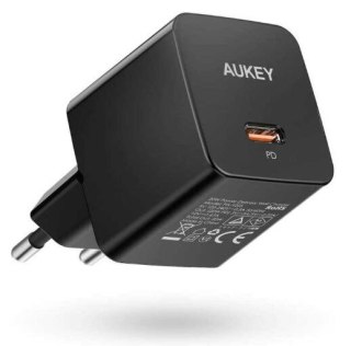 PA-Y20S Black Mini ładowarka sieciowa 1xUSB-C 20W PD Power Delivery AUKEY