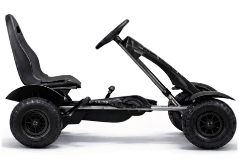 Sportowy Gokart Na Pedały F618 Pomowane Koła Obciążenie 50kg Czarny LEAN CARS
