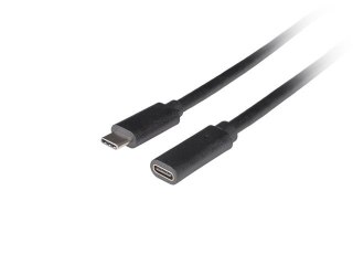 Przedłużacz USB-C M/F 3.1 1.5m czarny