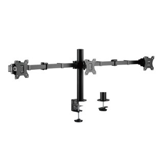 Uchwyt na 3 monitory,17 -27 cali, ramie 380mm,3x7kg