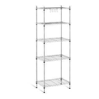 Regał magazynowy druciany ażurowy kolor szary 150x55x35cm do 150kg Royal Catering