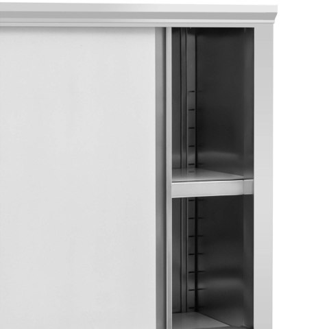Szafa gastronomiczna magazynowa ze stali nierdzewnej drzwi suwane 200 kg 120 x 50 x 180 cm Royal Catering