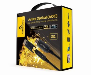 Kabel AOC High Speed HDMI with ethernet 30 m z adapterem D/A Gembird