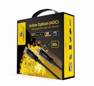 Kabel AOC High Speed HDMI with ethernet premium 80 m Gembird