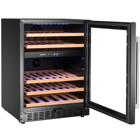 Lodówka chłodziarka do wina 2-strefowa na 46 butelek 137 l 570x595x820 mm ARKTIC