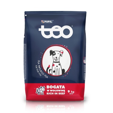TEO bogata w wołowinę Karma sucha dla psa 9kg