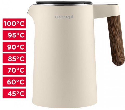 Czajnik elektryczny RK3304 Norwood 1.5l, wanilia Concept