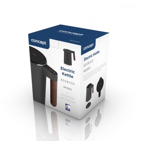 Czajnik elektryczny RK3305 Norwood 1.5l, ciemny szary Concept