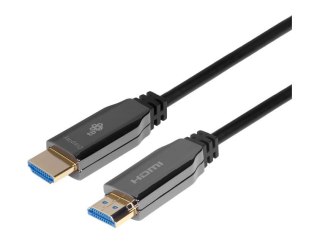 Kabel HDMI v2.0 hybrydowy optyczny światłowodowy 15m TB