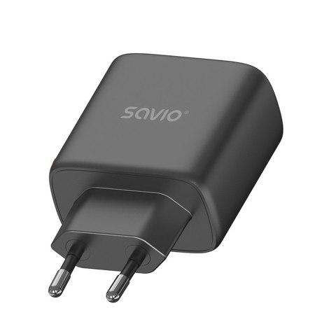 Ładowarka sieciowa 30W Quick Charge, Power Delivery 3.0, LA-06/B Savio