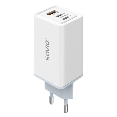 Ładowarka sieciowa USB GaN 65W, Quick Charge 4.0, Power Delivery 3.0, LA-07 Savio