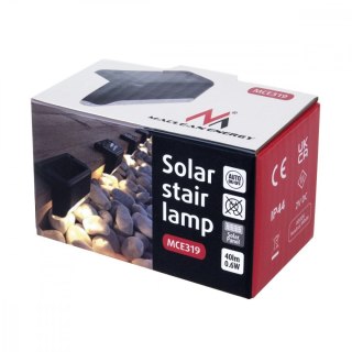 Lampa solarna schodowa tarasowa MCE319 LED IP44 4000K czujnik zmierzchu Maclean