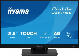 Monitor 21.5 cala T2254MSC-B2AG POJ.10PKT., IPS, POWŁOKA AG, 300cd, FHD, HDMI, DP, 2xUSB, 7H