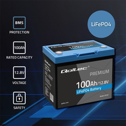 Akumulator LiFePO4 | 12.8V | 100Ah | 1280Wh | BMS