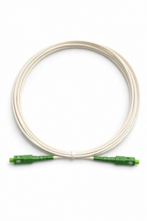 Patchcord światłowodowy SC-SC APC 2m biały
