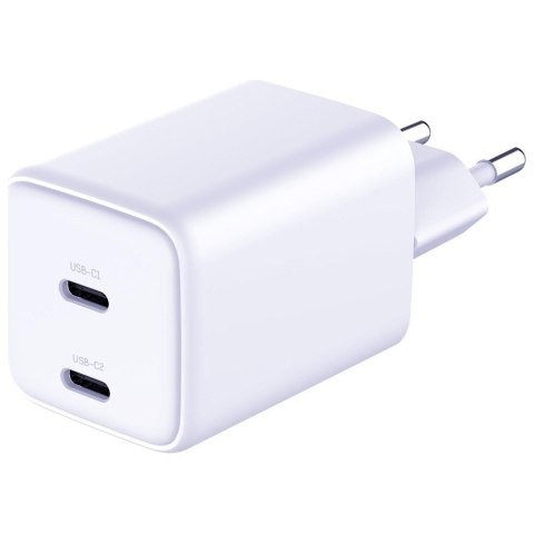 Ładowarka sieciowa Hyper Charger PD 45W GaN QC4+ PPS 2C biała