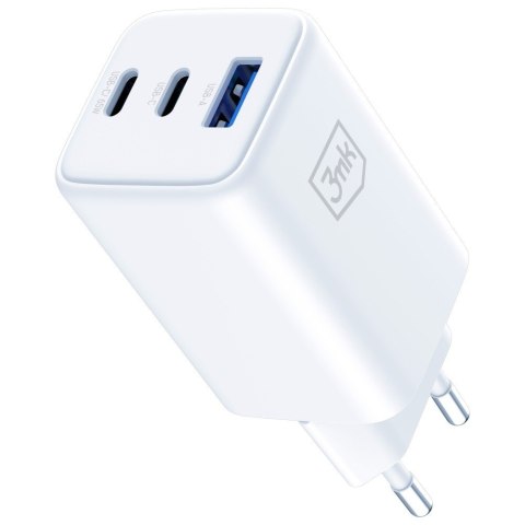 Ładowarka sieciowa Hyper GaN 65W 1xUSB-A 2xUSB-C PD QC4+ biała