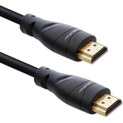 Kabel HDMI v2.1 Ultra High Speed 8K | 60Hz | 26AWG | 5m Złoty Qoltec