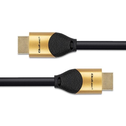 Kabel HDMI v2.1 Ultra High Speed 8K | 60Hz | 30AWG | 1m Złoty Qoltec