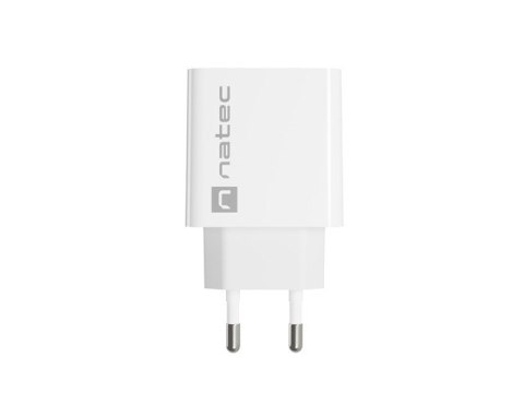 Ładowarka sieciowa Ribera 1x USB-A + 1x USB-C 20W Biała Natec