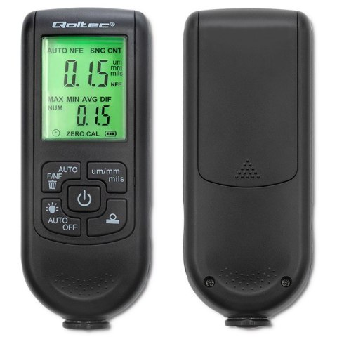 Miernik grubości lakieru z wyświetlaczem LCD | 0~2000um Qoltec
