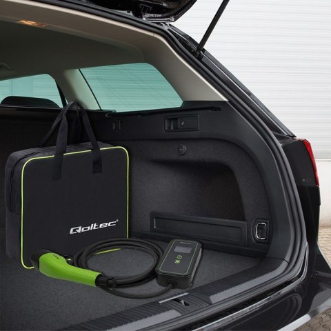 Mobilna ładowarka do samochodów EV 2 w 1 typ2 | 3.5kW | 230V Qoltec