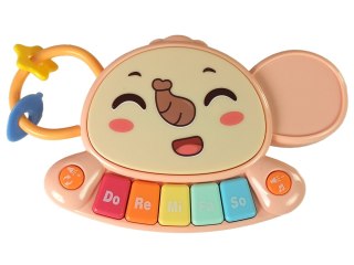 Interaktywny Pchacz, Chodzik Stolik 2w1 Różowy LEAN Toys