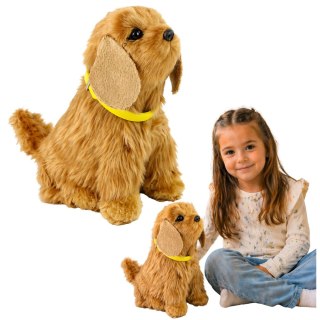 Interaktywny Pies Piesek Cocker Spaniel Pluszowy Szczeka Rusza Ogonem LEAN Toys