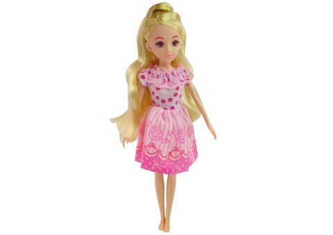 Lalka Meble Zestaw Łóżko Szafa Toaletka LEAN Toys