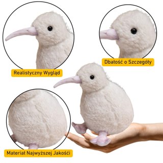 Pluszowy Ptak Kiwi Pluszak Maskotka Przytulanka Biały 17cm LEAN Toys