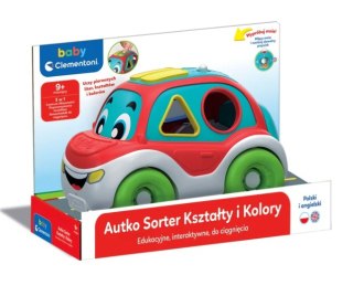 Interaktywne Autko Sorter Kształty i Kolory Język Polski i Angielski Clementoni 50808 Clementoni