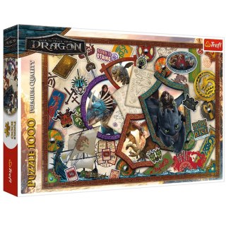 Puzzle - 1000 - Jak wytresować Smoka - Bohaterowie - Trefl 10959 Trefl Puzzle