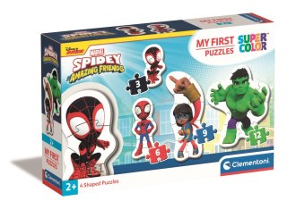 Moje Pierwsze Puzzle 3-6-9-12 SPIDEY I PRZYJACIELE Clementoni 20836 Clementoni