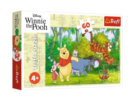 Puzzle - 60 - Smaczny miodek - Disney - Kubuś Puchatek - Trefl 17411 Trefl Puzzle