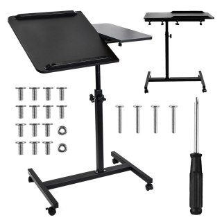 MACLEAN MOBILNE BIURKO/STAND NA LAPTOP, CZARNE, REGULACJA WYSOKOŚC 59-89CM, MAX. 30KG MC-121 B